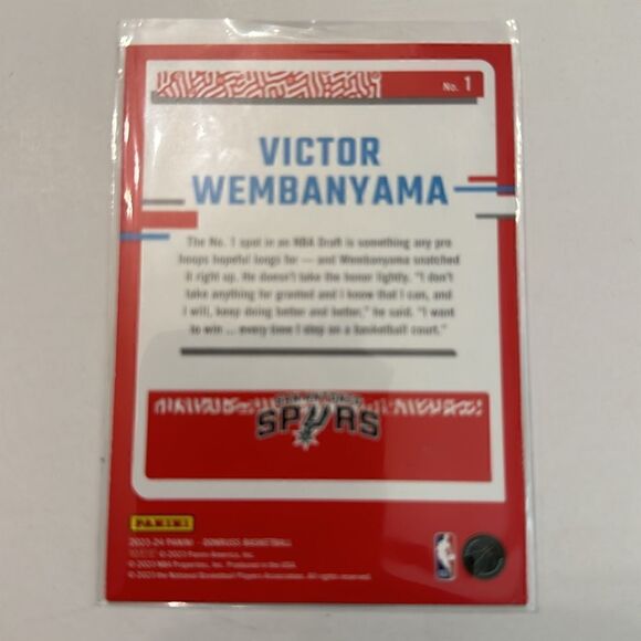 2023-24 Donruss The Rookies Victor Wembanyama 1 - Picture 3 of 3